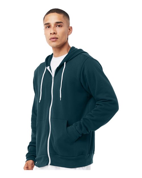 BELLA + CANVAS Unisex Sponge Fleece Full-Zip Hoodie Sweatshirt 3739 - HatFlow Company