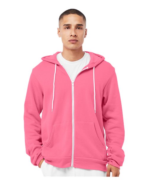 BELLA + CANVAS Unisex Sponge Fleece Full-Zip Hoodie Sweatshirt 3739 - HatFlow Company