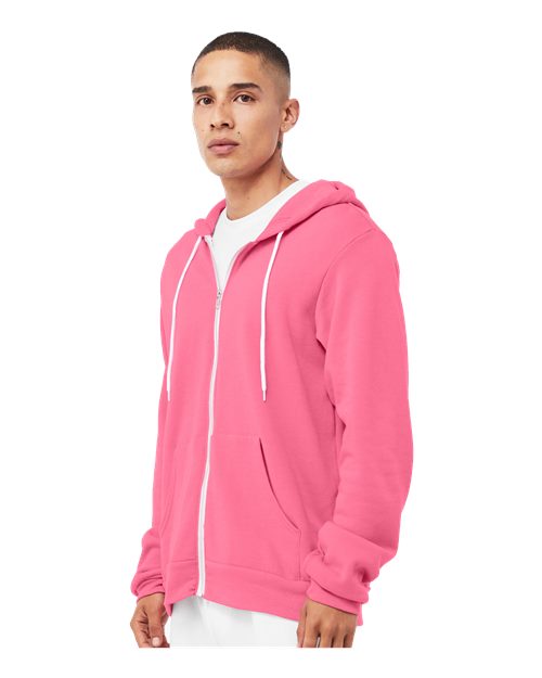 BELLA + CANVAS Unisex Sponge Fleece Full-Zip Hoodie Sweatshirt 3739 - HatFlow Company