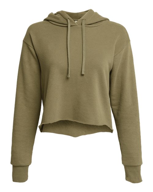 Next Level Women's Laguna Sueded Raw Edge Crop Hoodie Sweatshirt 9384 - HatFlow Company