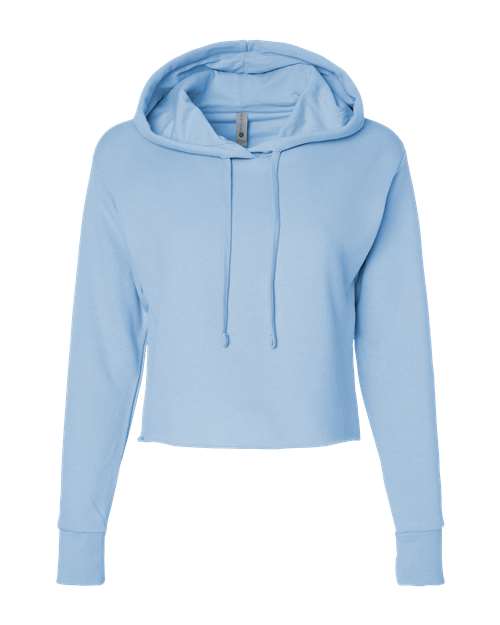 Next Level Women's Laguna Sueded Raw Edge Crop Hoodie Sweatshirt 9384 - HatFlow Company