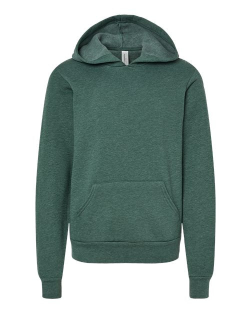 BELLA + CANVAS Youth Sponge Fleece Hoodie Sweatshirt 3719Y - HatFlow Company