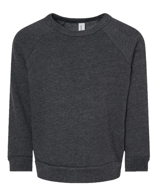 BELLA + CANVAS Toddler Sponge Fleece Raglan Crewneck Sweatshirt 3901T