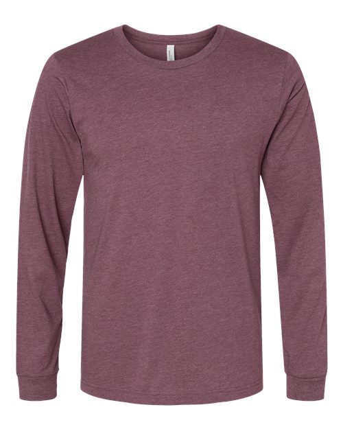 BELLA + CANVAS Heather CVC Long Sleeve Tee 3501CVC