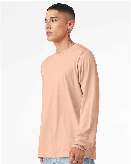 BELLA + CANVAS Heather CVC Long Sleeve Tee 3501CVC