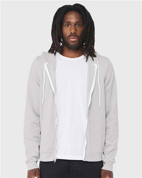 BELLA + CANVAS Unisex Sponge Fleece Full-Zip Hoodie Sweatshirt 3739 - HatFlow Company