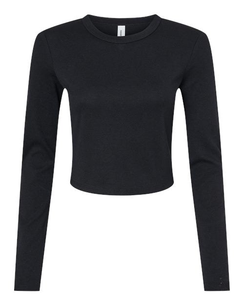 BELLA + CANVAS Women's Micro Rib Long Sleeve Baby Tee 1501