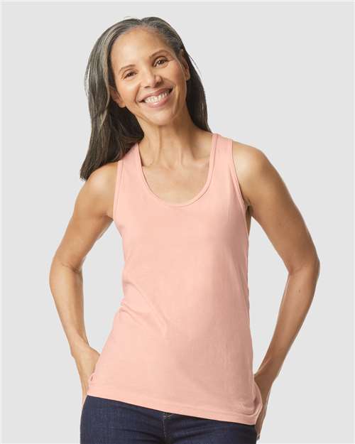 Gildan Women's Softstyle® CVC Racerback Tank Top 64220LCVC - HatFlow Company