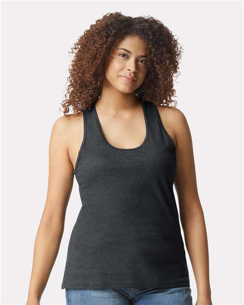 Gildan Women's Softstyle® CVC Racerback Tank Top 64220LCVC - HatFlow Company