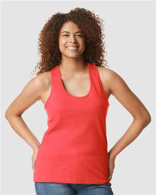 Gildan Women's Softstyle® CVC Racerback Tank Top 64220LCVC - HatFlow Company