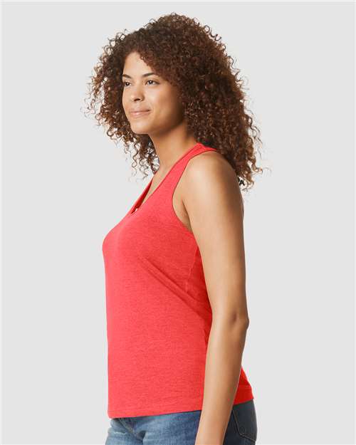 Gildan Women's Softstyle® CVC Racerback Tank Top 64220LCVC - HatFlow Company