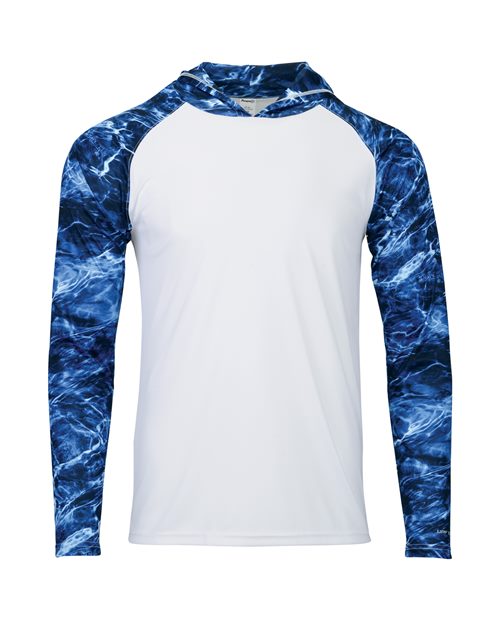 Paragon Men's Biloxi Performance Colorblocked Hooded Long Sleeve T-Shirt 241