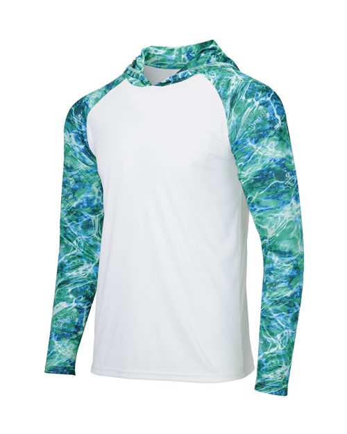 Paragon Men's Biloxi Performance Colorblocked Hooded Long Sleeve T-Shirt 241