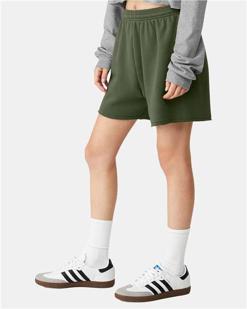 BELLA + CANVAS Women's FWD Fashion Cutoff Fleece Shorts 3797