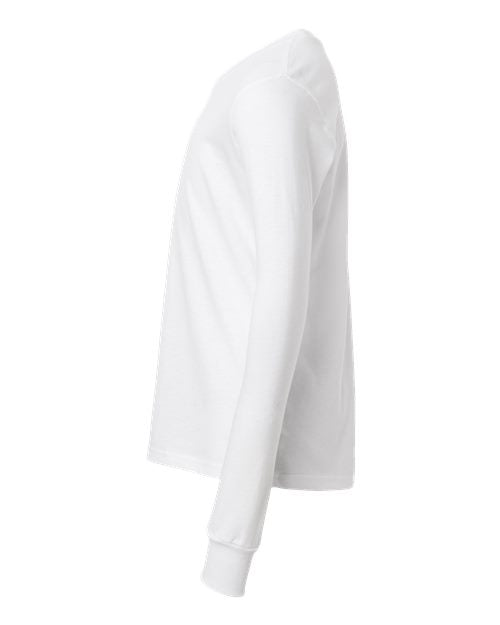 BELLA + CANVAS Youth Heather CVC Long Sleeve Tee 3501YCVC