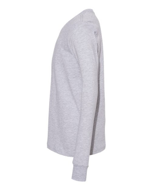 BELLA + CANVAS Youth Heather CVC Long Sleeve Tee 3501YCVC