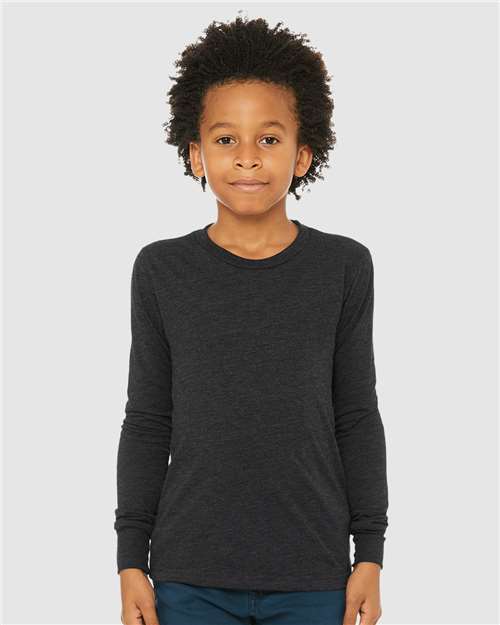 BELLA + CANVAS Youth Triblend Long Sleeve Tee 3513Y - HatFlow Company
