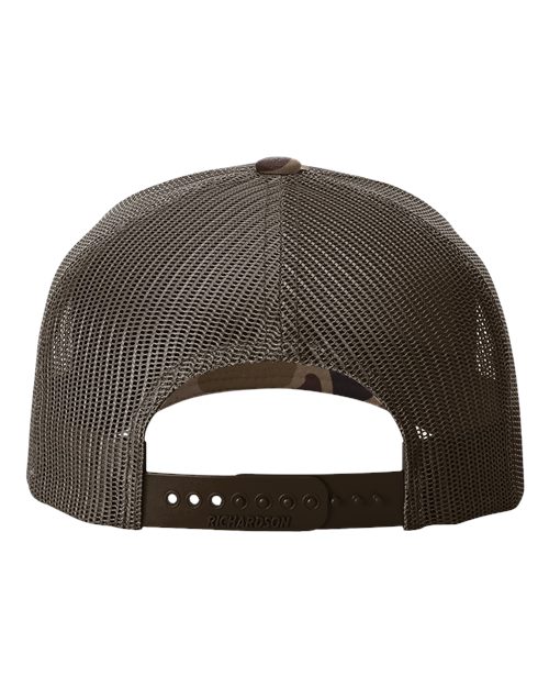 Richardson Printed Five-Panel Trucker Cap 112PFP - HatFlow Company
