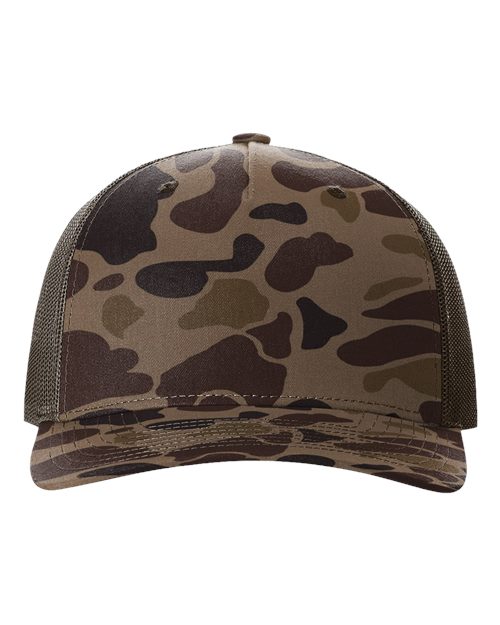 Richardson Printed Five-Panel Trucker Cap 112PFP - HatFlow Company