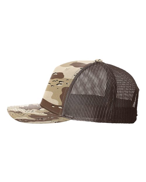 Richardson Printed Five-Panel Trucker Cap 112PFP - HatFlow Company