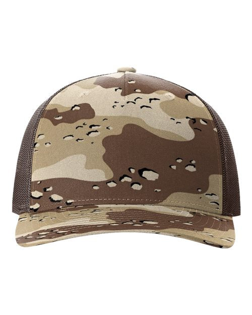 Richardson Printed Five-Panel Trucker Cap 112PFP - HatFlow Company