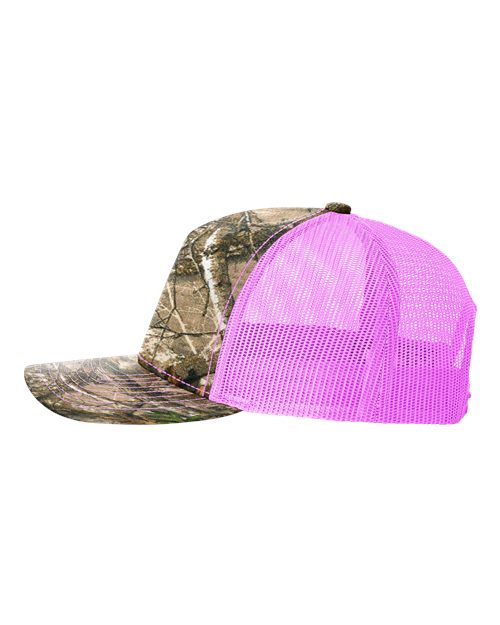 Richardson Printed Five-Panel Trucker Cap 112PFP - HatFlow Company