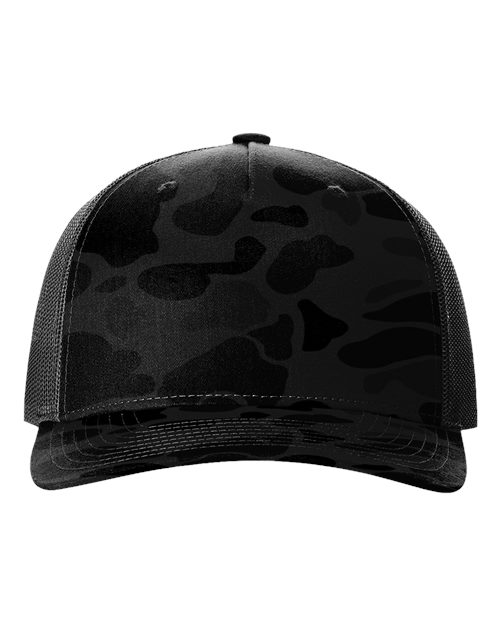 Richardson Printed Five-Panel Trucker Cap 112PFP - HatFlow Company