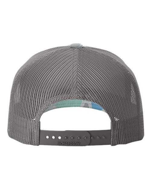 Richardson Printed Five-Panel Trucker Cap 112PFP - HatFlow Company