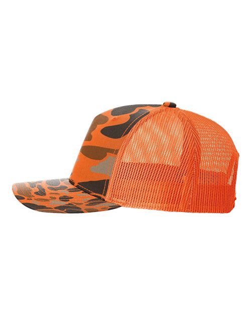 Richardson Printed Five-Panel Trucker Cap 112PFP - HatFlow Company