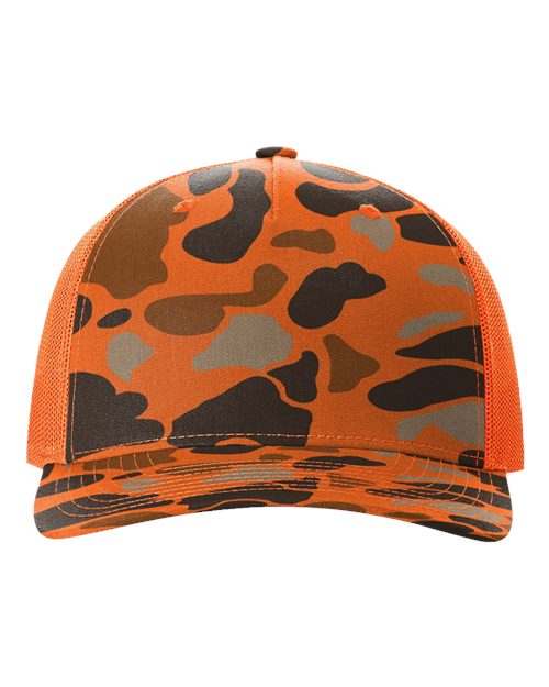 Richardson Printed Five-Panel Trucker Cap 112PFP - HatFlow Company