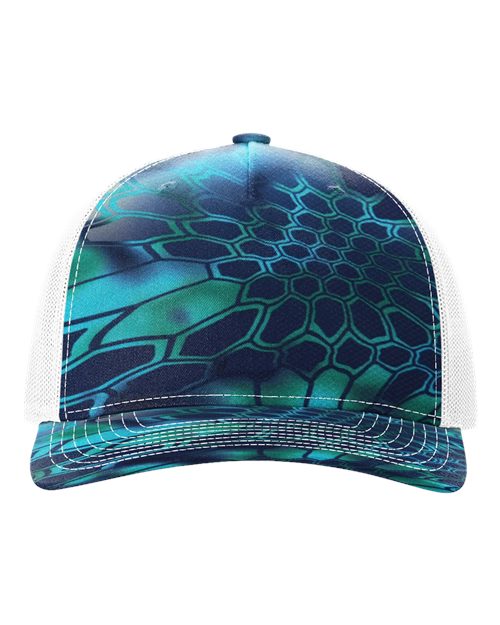 Richardson Printed Five-Panel Trucker Cap 112PFP - HatFlow Company