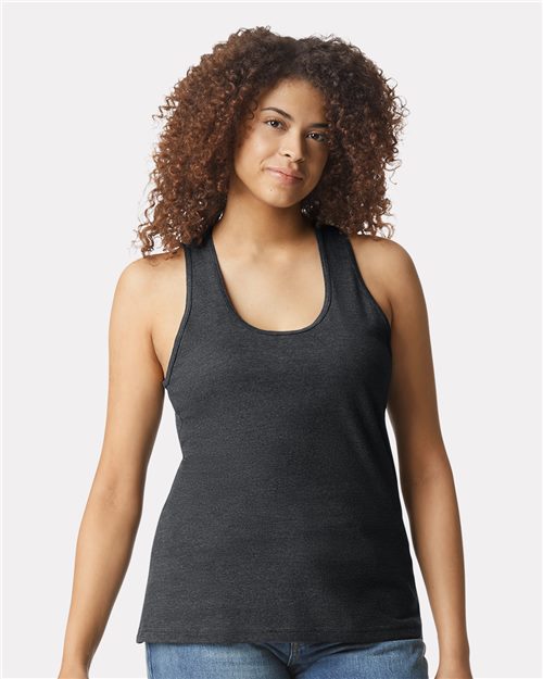 Gildan Women's Softstyle® CVC Racerback Tank Top 64220LCVC - HatFlow Company