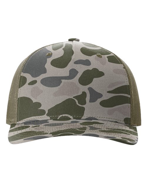 Richardson Printed Five-Panel Trucker Cap 112PFP - HatFlow Company