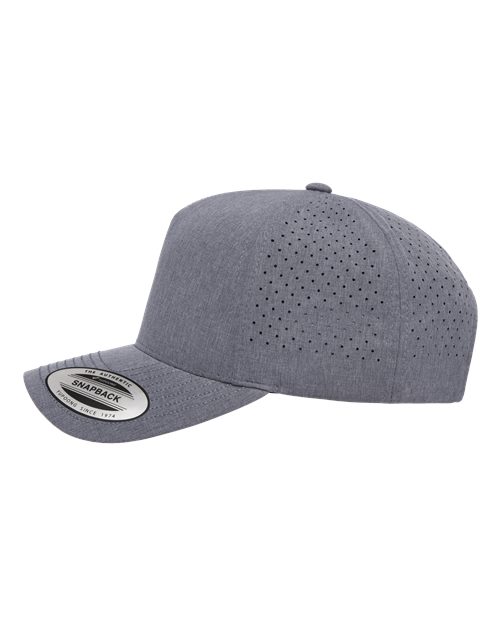 YP Classics Five-Panel Snapback with Perforated Cap 5389AP - HatFlow Company