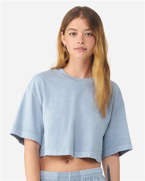 BELLA + CANVAS Women's Garment-Dyed Cropped Tee 6882GD - HatFlow Company