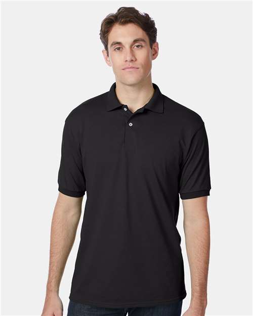 Hanes Men's EcoSmart® Jersey Polo 054X - HatFlow Company