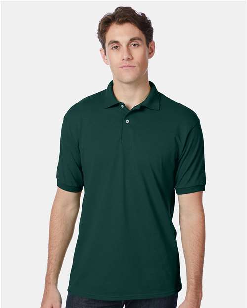 Hanes Men's EcoSmart® Jersey Polo 054X - HatFlow Company