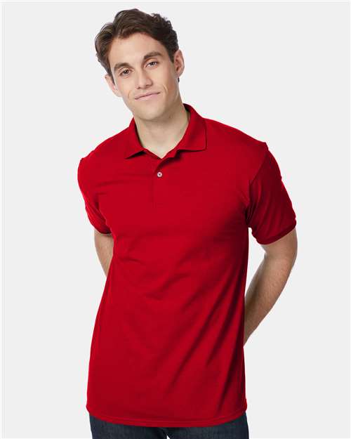 Hanes Men's EcoSmart® Jersey Polo 054X - HatFlow Company