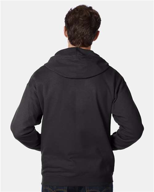 Hanes Unisex EcoSmart® Full-Zip Hooded Sweatshirt P180 - HatFlow Company