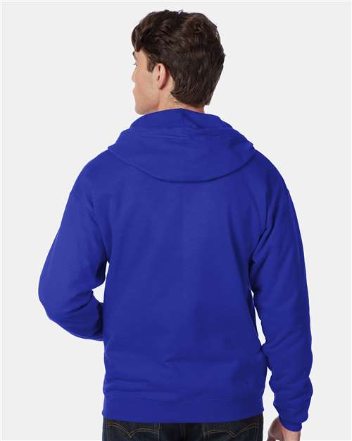 Hanes Unisex EcoSmart® Full-Zip Hooded Sweatshirt P180 - HatFlow Company