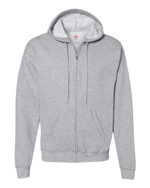 Hanes Unisex EcoSmart® Full-Zip Hooded Sweatshirt P180 - HatFlow Company