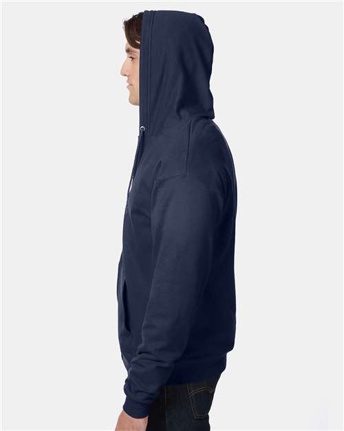 Hanes Unisex EcoSmart® Full-Zip Hooded Sweatshirt P180 - HatFlow Company