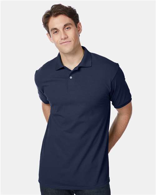 Hanes Men's EcoSmart® Jersey Polo 054X - HatFlow Company