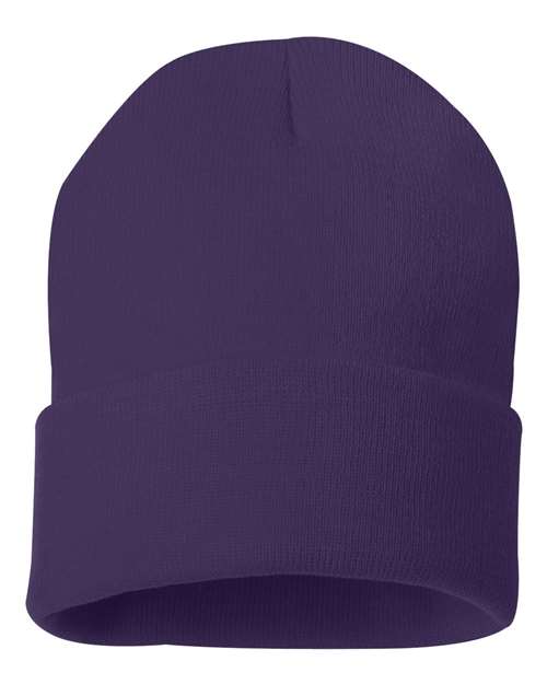 Sportsman 12" Solid Cuffed Beanie SP12 - HatFlow Company