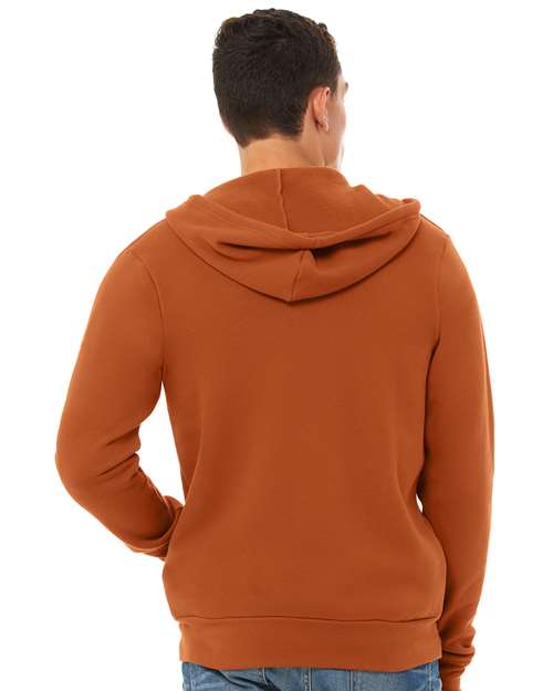 BELLA + CANVAS Unisex Sponge Fleece Full-Zip Hoodie Sweatshirt 3739 - HatFlow Company