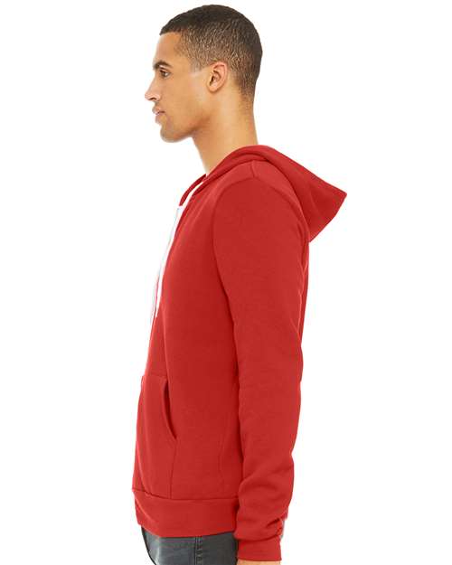 BELLA + CANVAS Unisex Sponge Fleece Full-Zip Hoodie Sweatshirt 3739 - HatFlow Company