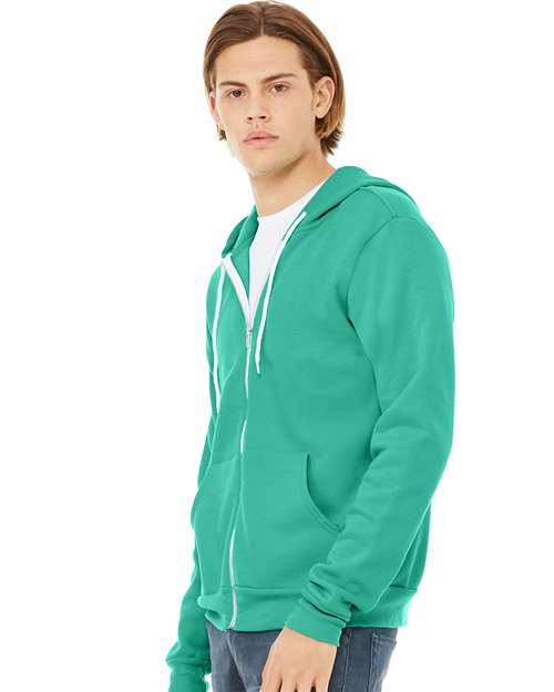 BELLA + CANVAS Unisex Sponge Fleece Full-Zip Hoodie Sweatshirt 3739 - HatFlow Company