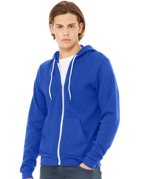 BELLA + CANVAS Unisex Sponge Fleece Full-Zip Hoodie Sweatshirt 3739 - HatFlow Company