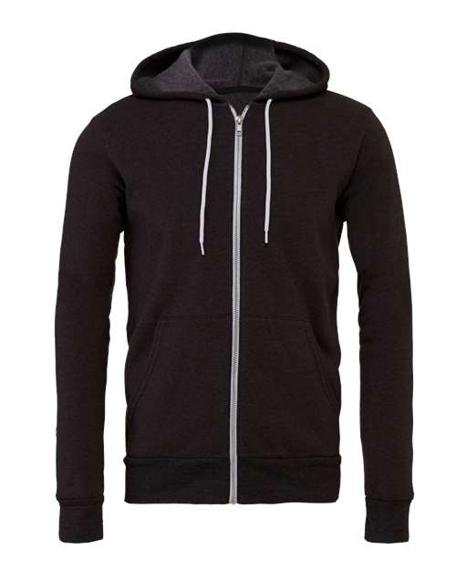 BELLA + CANVAS Unisex Sponge Fleece Full-Zip Hoodie Sweatshirt 3739 - HatFlow Company