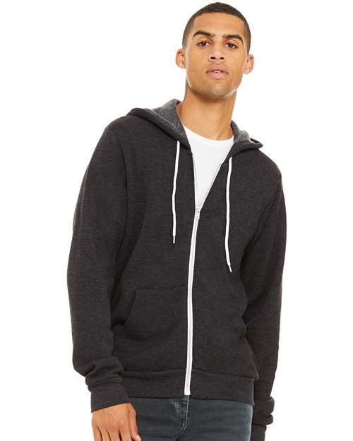 BELLA + CANVAS Unisex Sponge Fleece Full-Zip Hoodie Sweatshirt 3739 - HatFlow Company